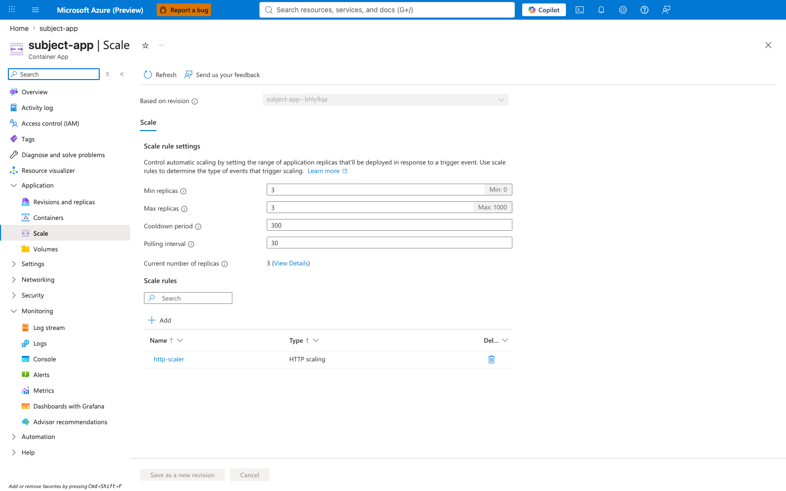 Subject app scale baseline min max 3